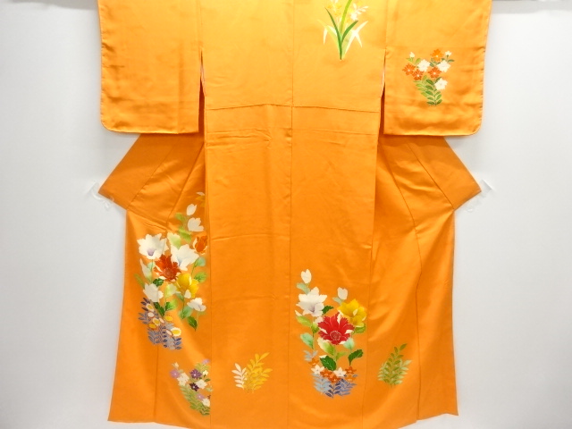 JAPANESE KIMONO / HOMONGI / UNUSED / FLOWER